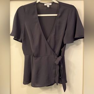 Meraki wrap shirt blue/gray color, M